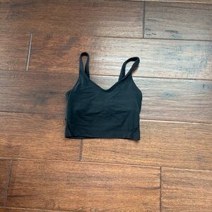 Lululemon Black Cropped Tank Top